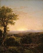 Thomas Cole New England Scenery oil on canvas